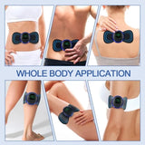 Smart EMS Muscle Stimulator Massager | USB Rechargeable Wireless Neck, Shoulder & Body Massage Pad